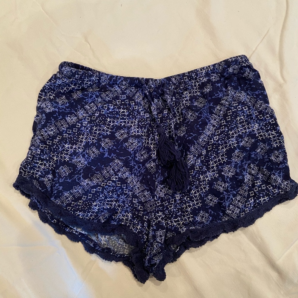 Blue flowy shorts - Picture 1 of 2